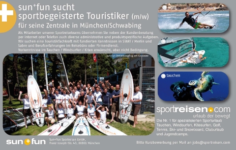 sun+fun such sportbegeisterte Touristiker 2010-2011